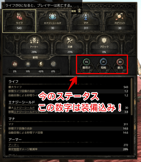 ステータス