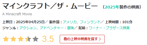 マイクラ映画評価