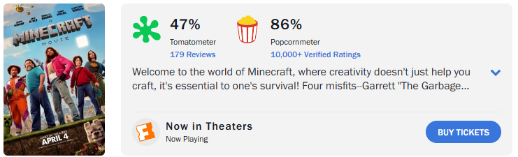 マイクラ映画評価