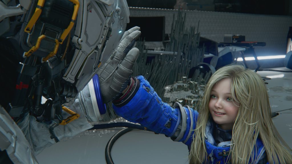 ハイタッチするディアナ