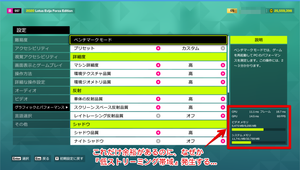 メモリに余裕があるのになぜ？